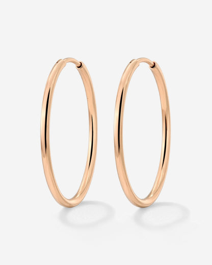 Extra Large Hoops Oro Rosa