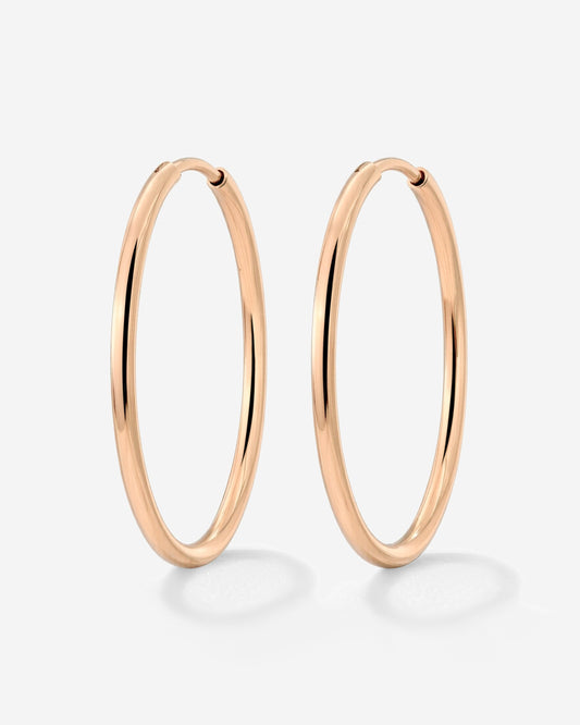 Extra Large Hoops Oro Rosa