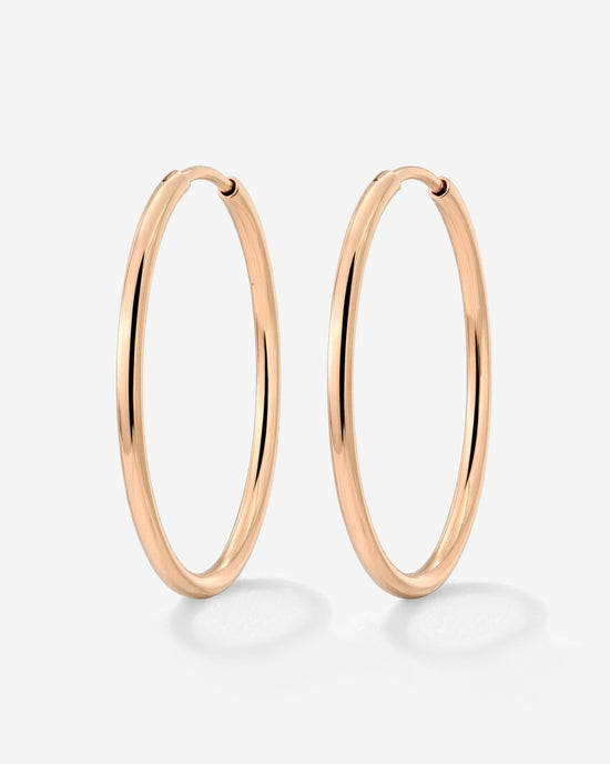 Extra Large Hoops Oro Rosa