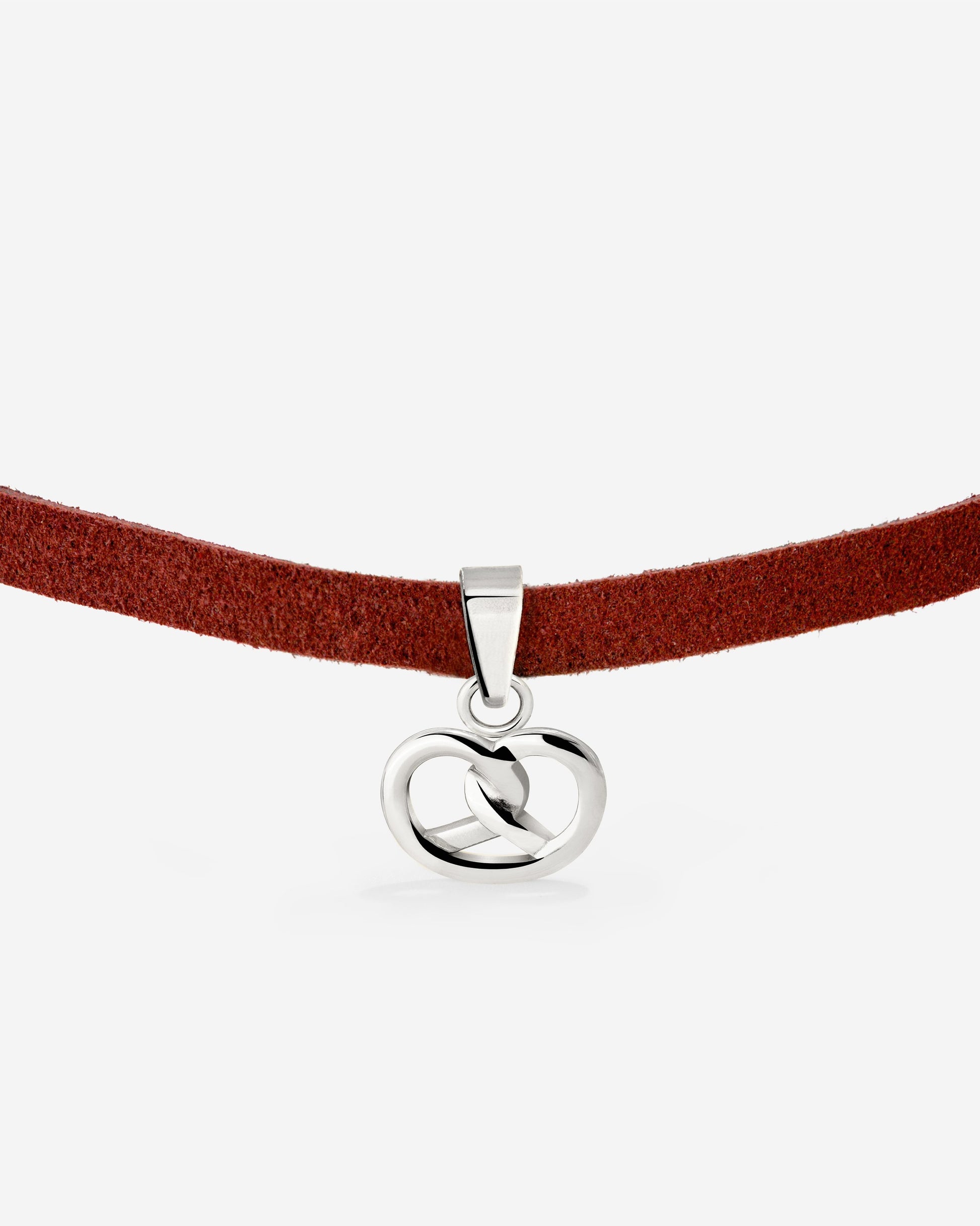 Pretzel Babe Choker Dark Red