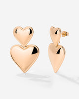 Pillow Hearts Orecchini Oro Rosa