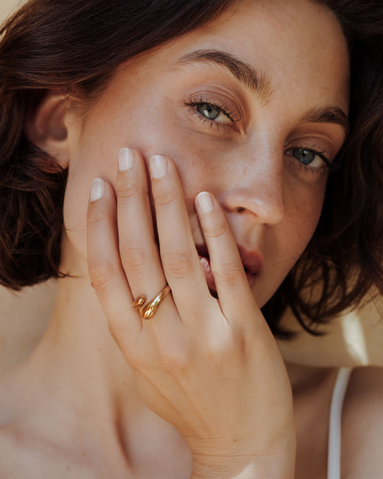 Hammered Embrace Ring