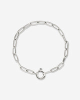 Oval Links Charm Bracciale Argento