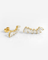Glam Earclimber Studs Oro