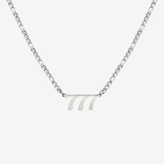 Angel Number Collana Argento 777