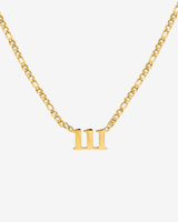 Angel Number Collana Oro 111