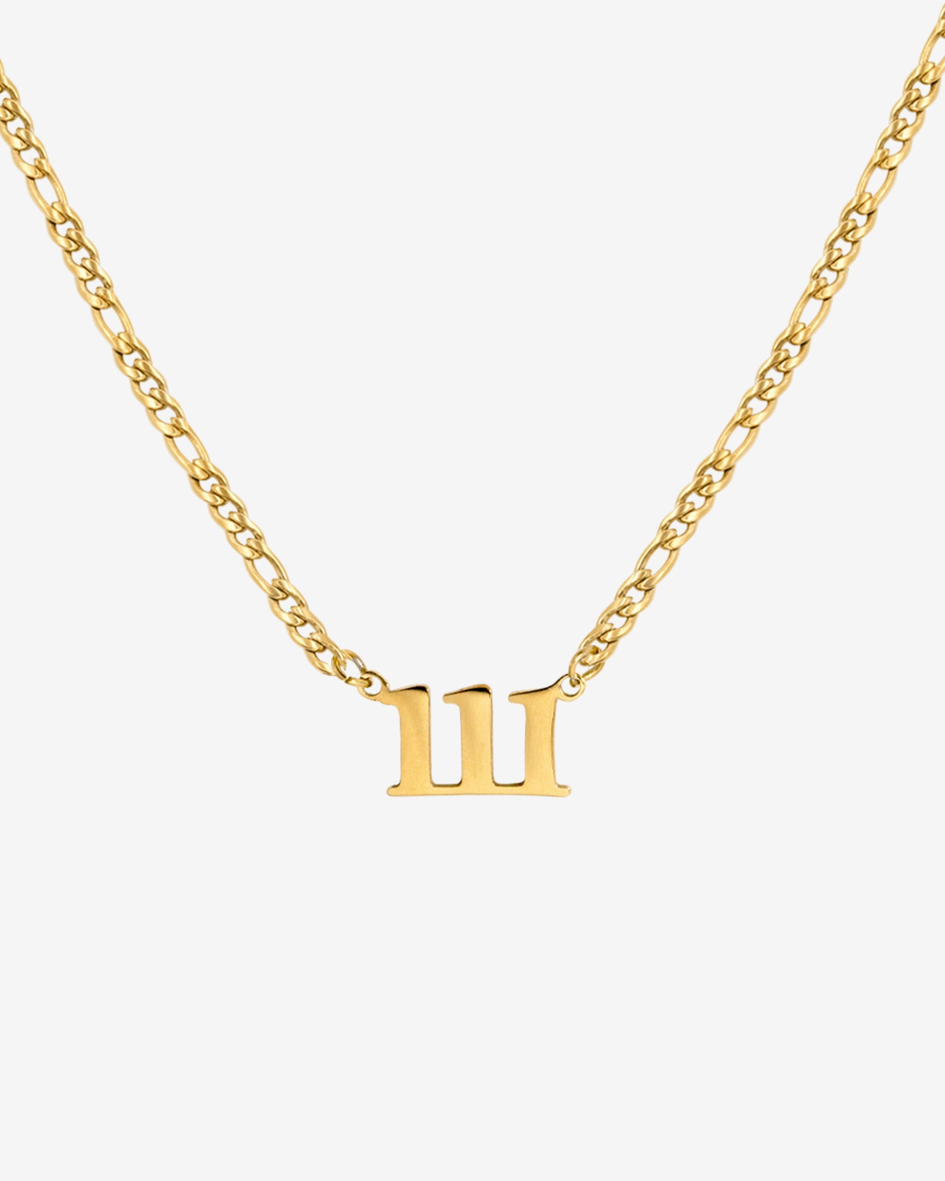 Angel Number Collana Oro 111