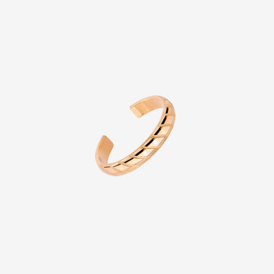Anello da piede Flat Stripe Oro Rosa