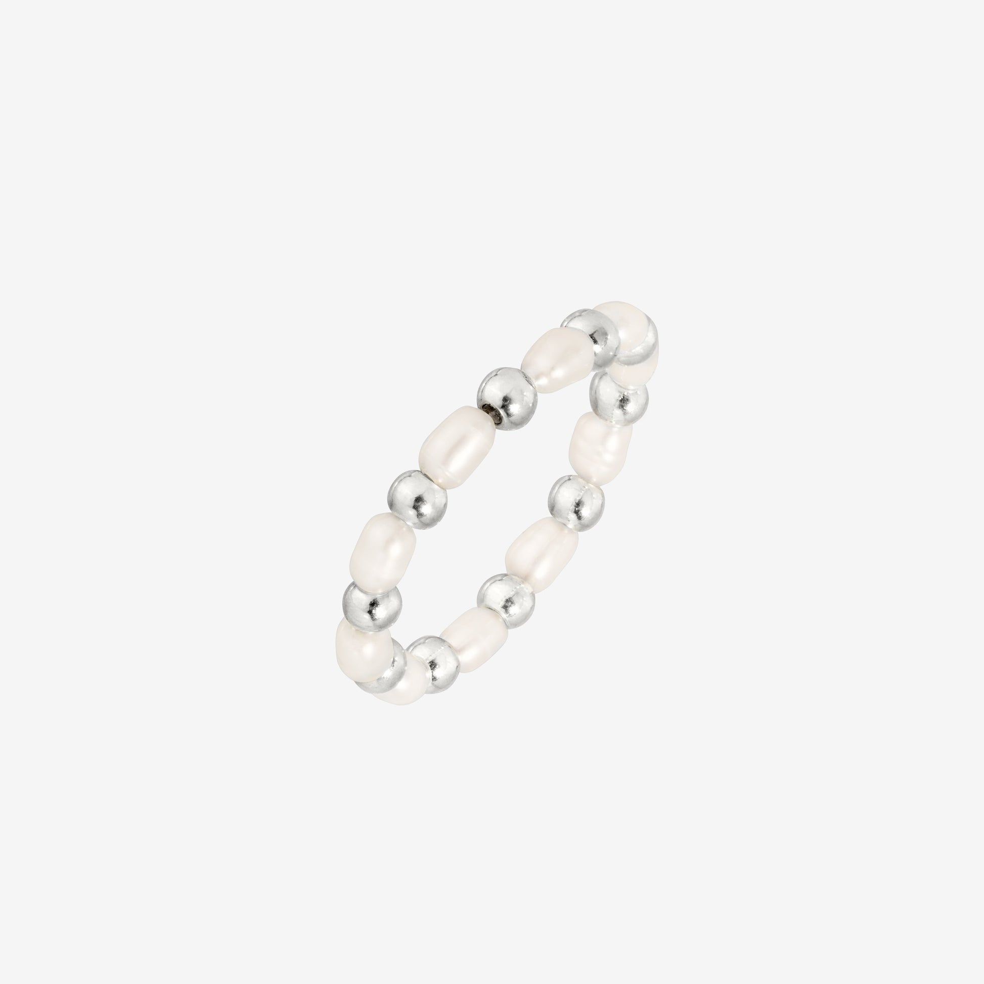 Pearl'n'Beads Anello Argento