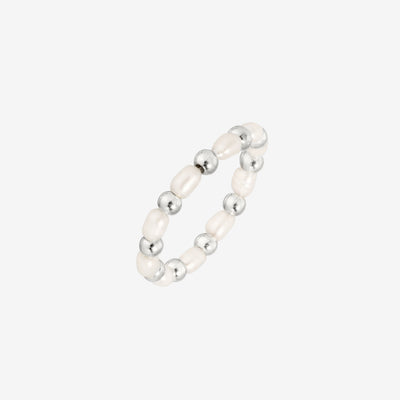 Pearl'n'Beads Anello Argento