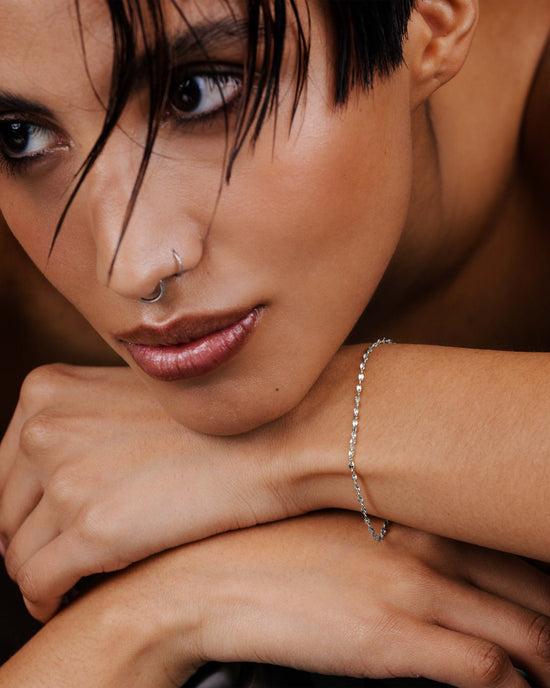 Tinsel Chain Bracciale Argento