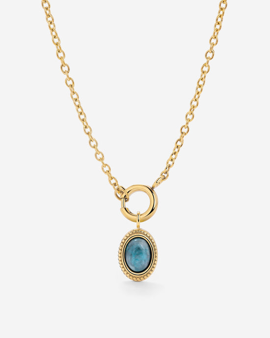 Ocean Agate Classic Chain Collana Set Oro