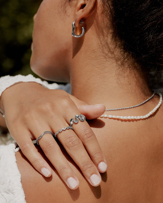 Swirl Anello Argento