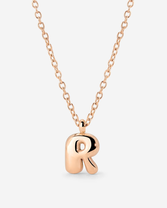 Bubble Letter Collana Oro Rosa