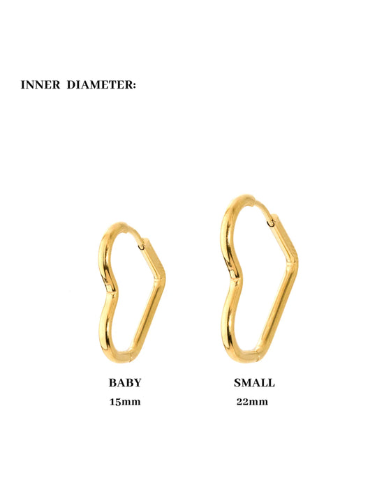 Heartily Hoop Set Argento