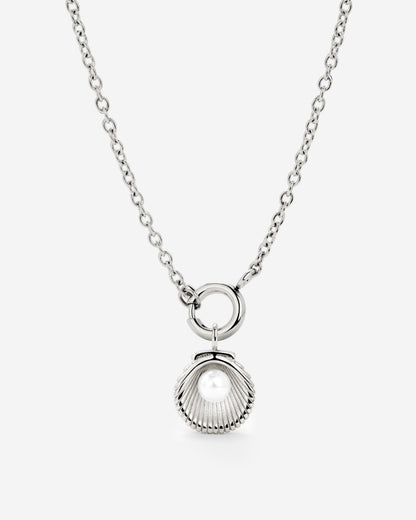 Pearly Shell Classic Chain Collana Set Argento