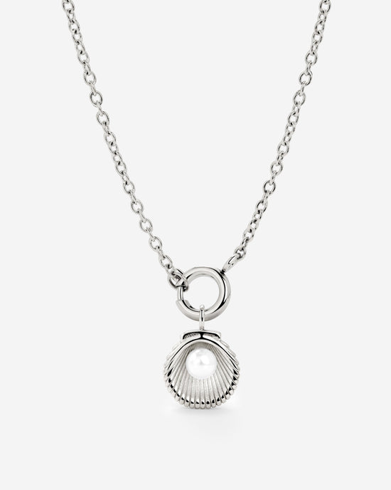 Pearly Shell Classic Chain Collana Set Argento