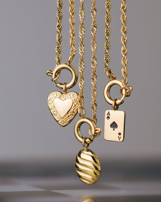 Serenity Singapore Chain Collana Set Oro Rosa