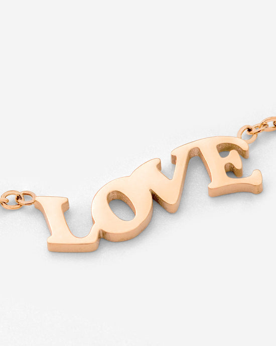 Love is Love Collana Oro Rosa