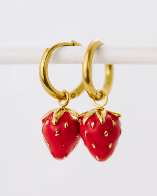 Strawberry Hoop Set Small Oro