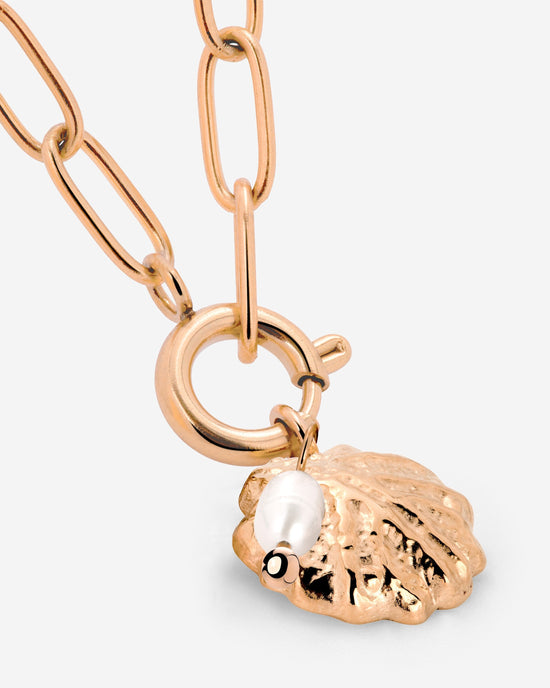Ocean Lovers Oval Links Collana Set Oro Rosa