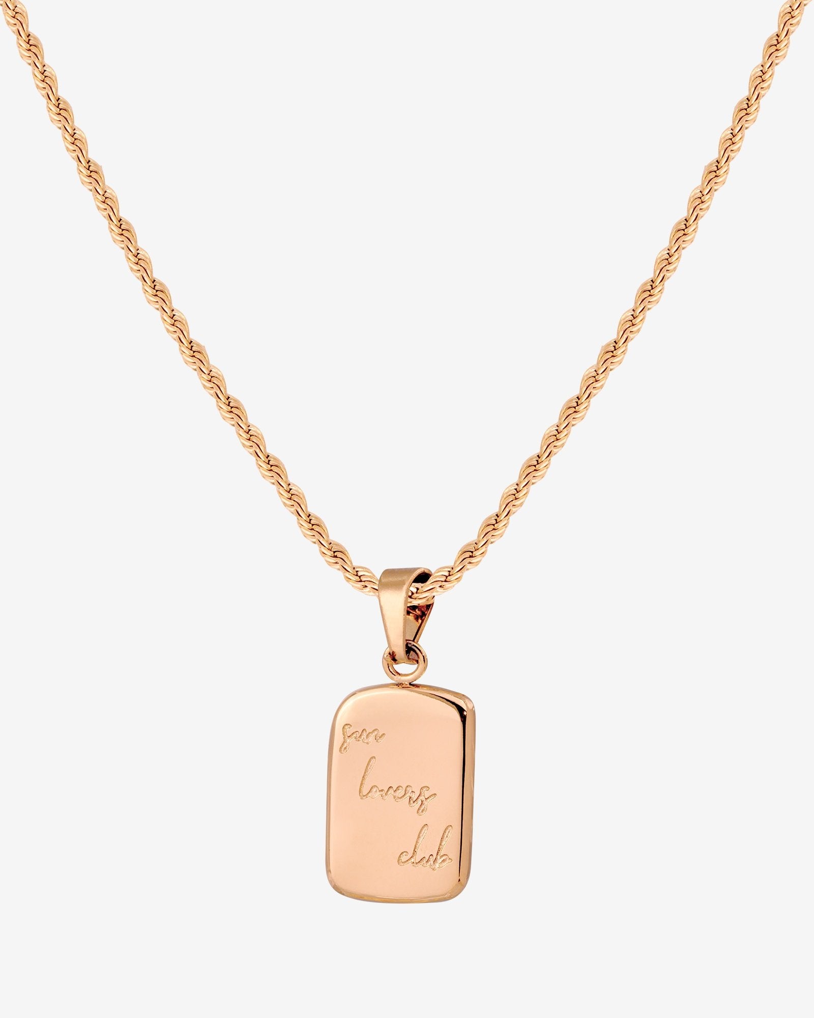 Sun Lover Pendant Collana Oro Rosa