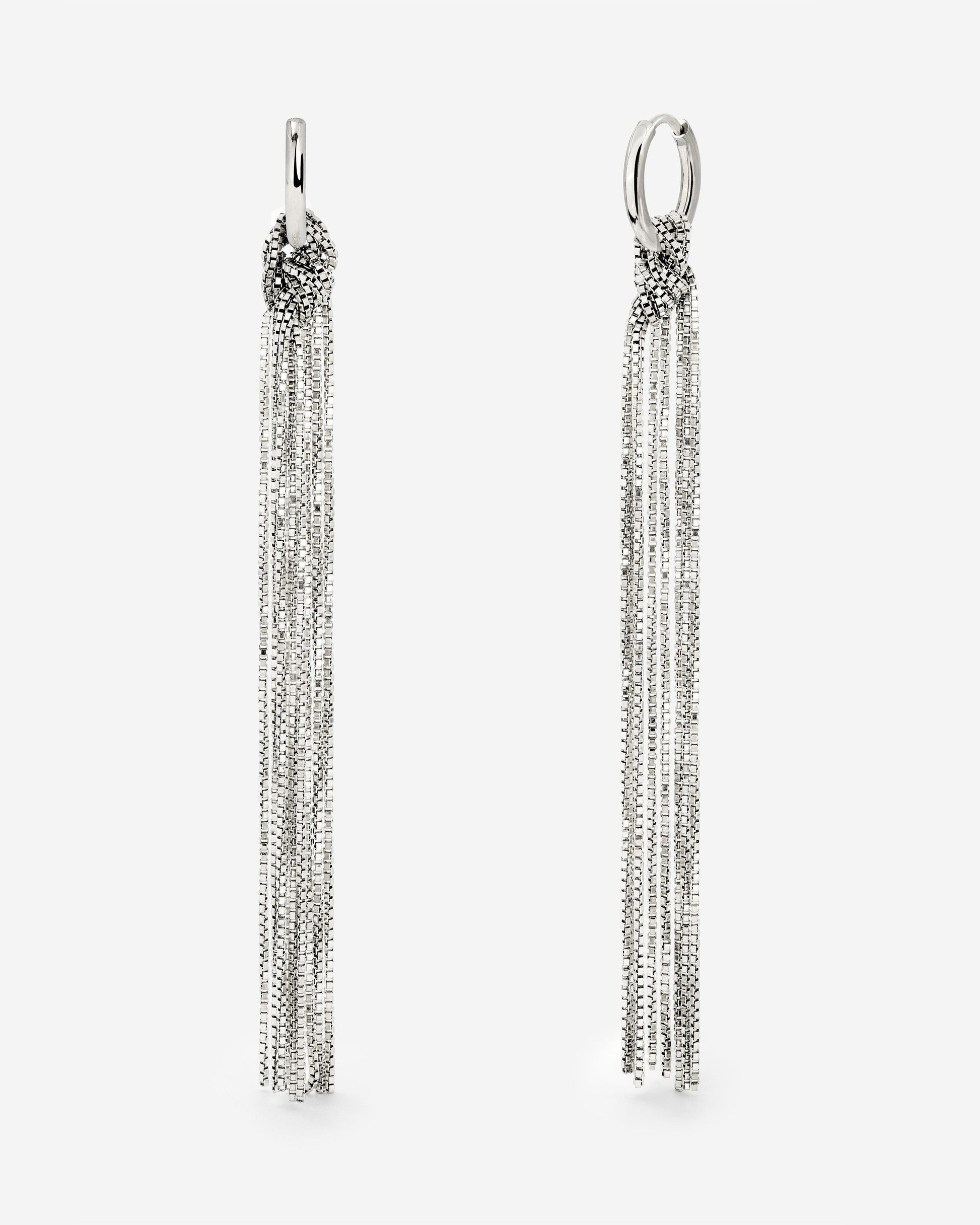 Sea Strands Hoop Set Small Argento