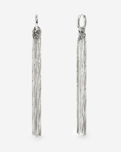 Sea Strands Hoop Set Small Argento