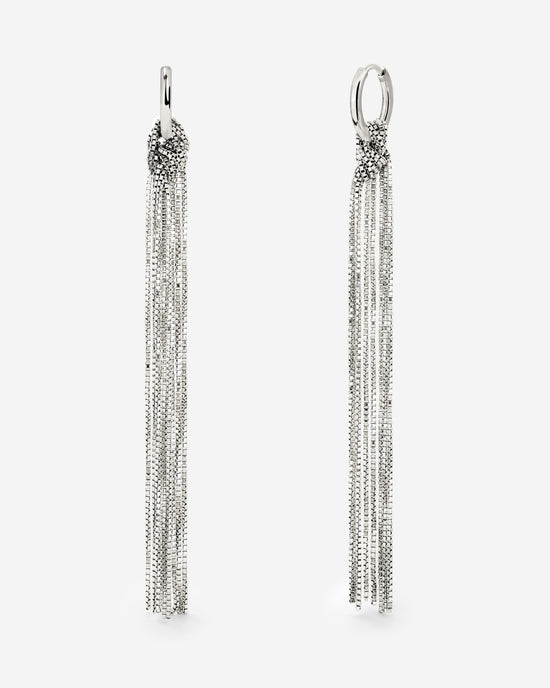 Sea Strands Hoop Set Small Argento