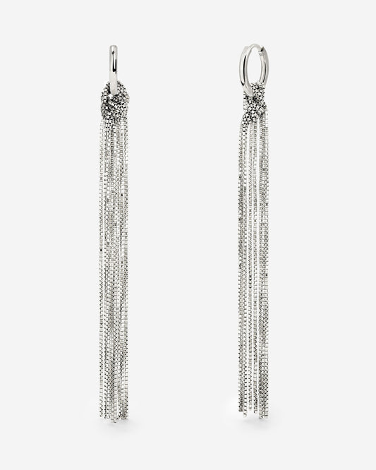 Sea Strands Hoop Set Small Argento