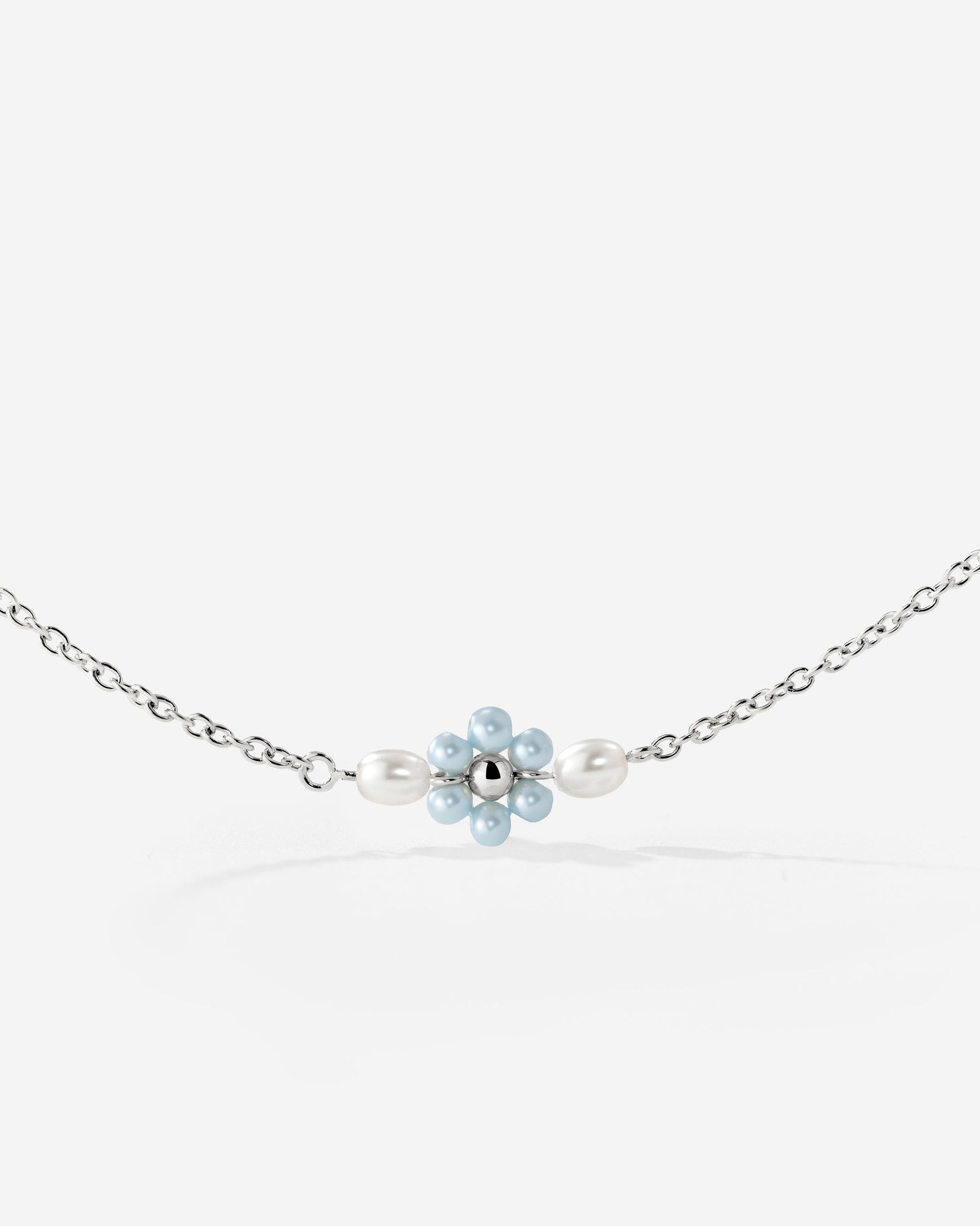 Forever Blue Daisy Collana Argento