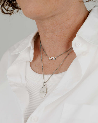 Mom Forever Collana Argento