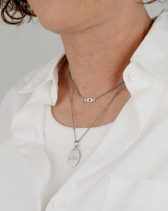 Mom Forever Collana Argento
