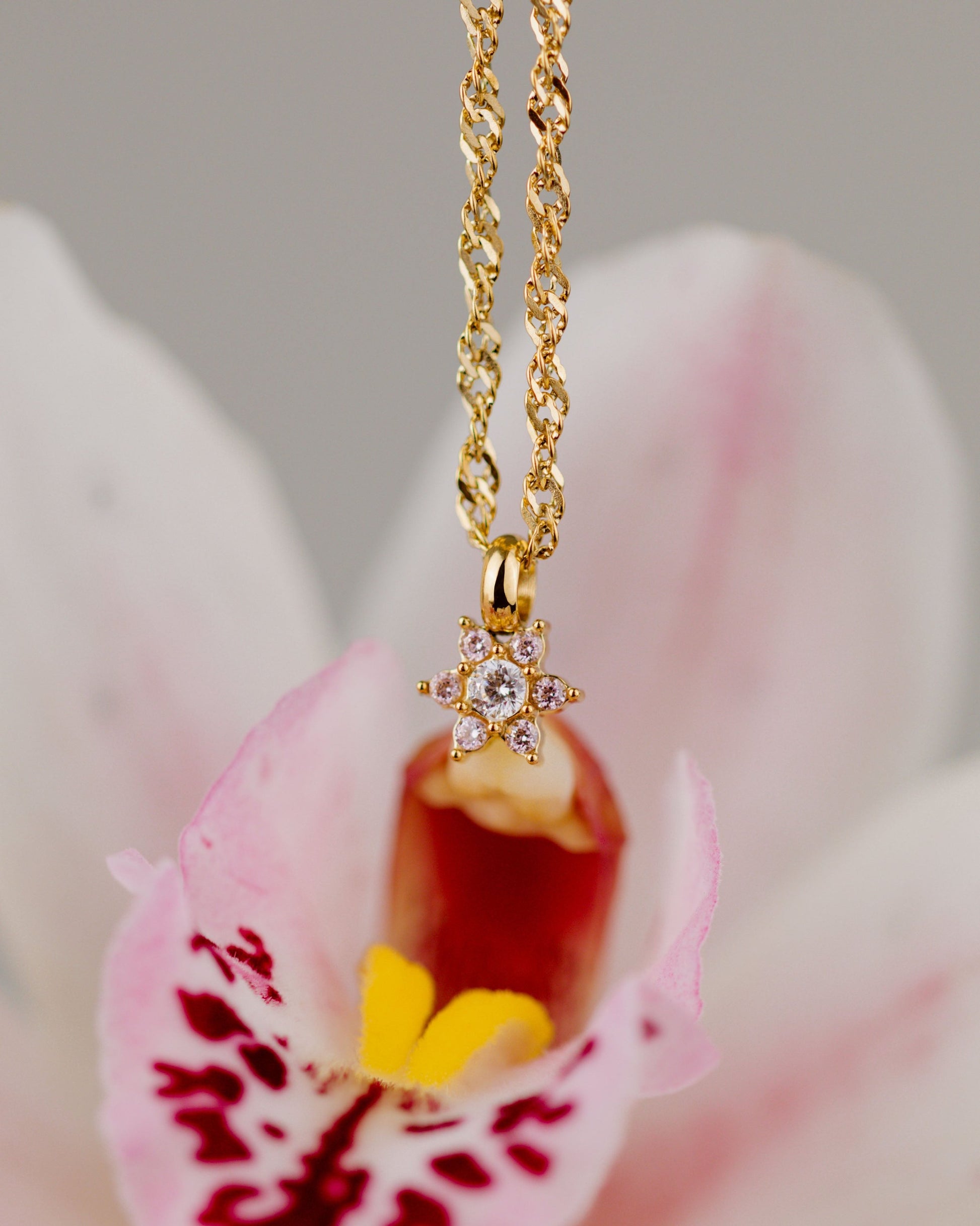 Collana con Oro Rosa