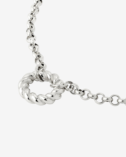 Twisted Donut Collana Argento