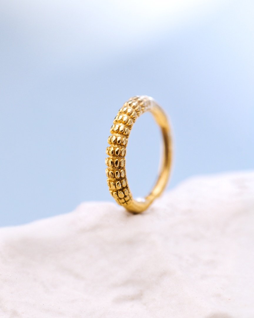 Striped Piercing Argento