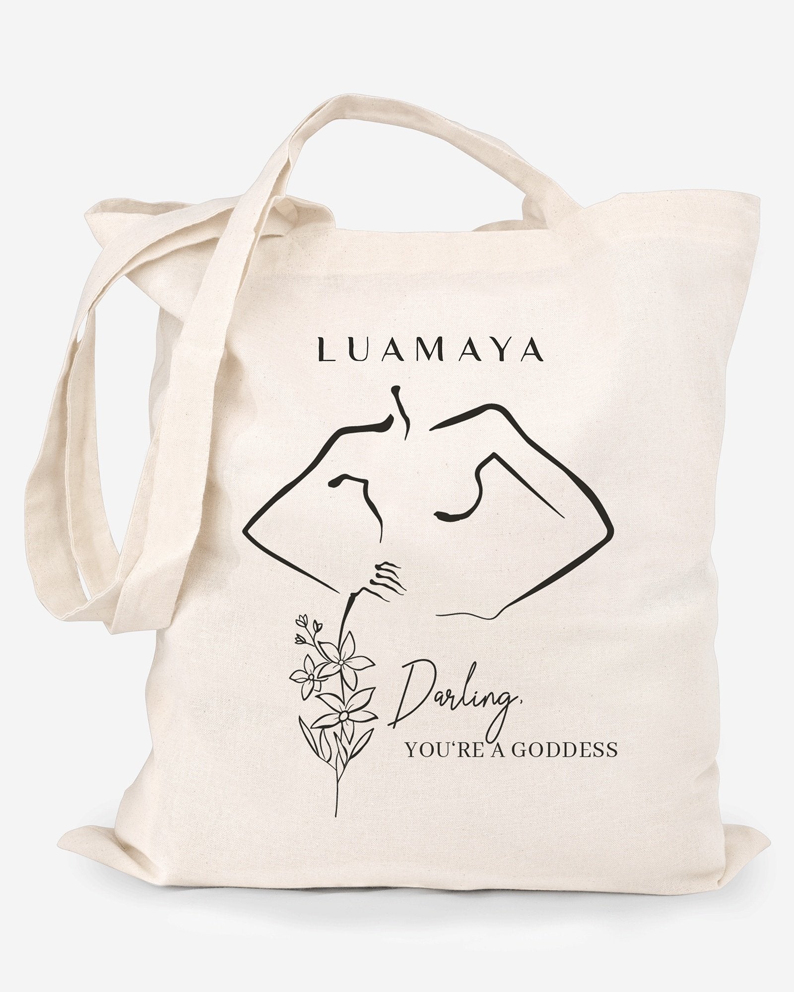 Borsa in juta Darling, You're a Goddess