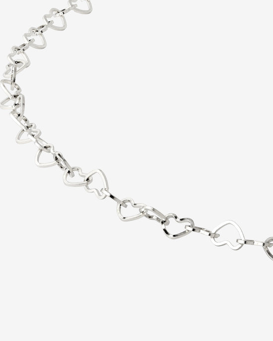 Heart after Heart Collana Argento