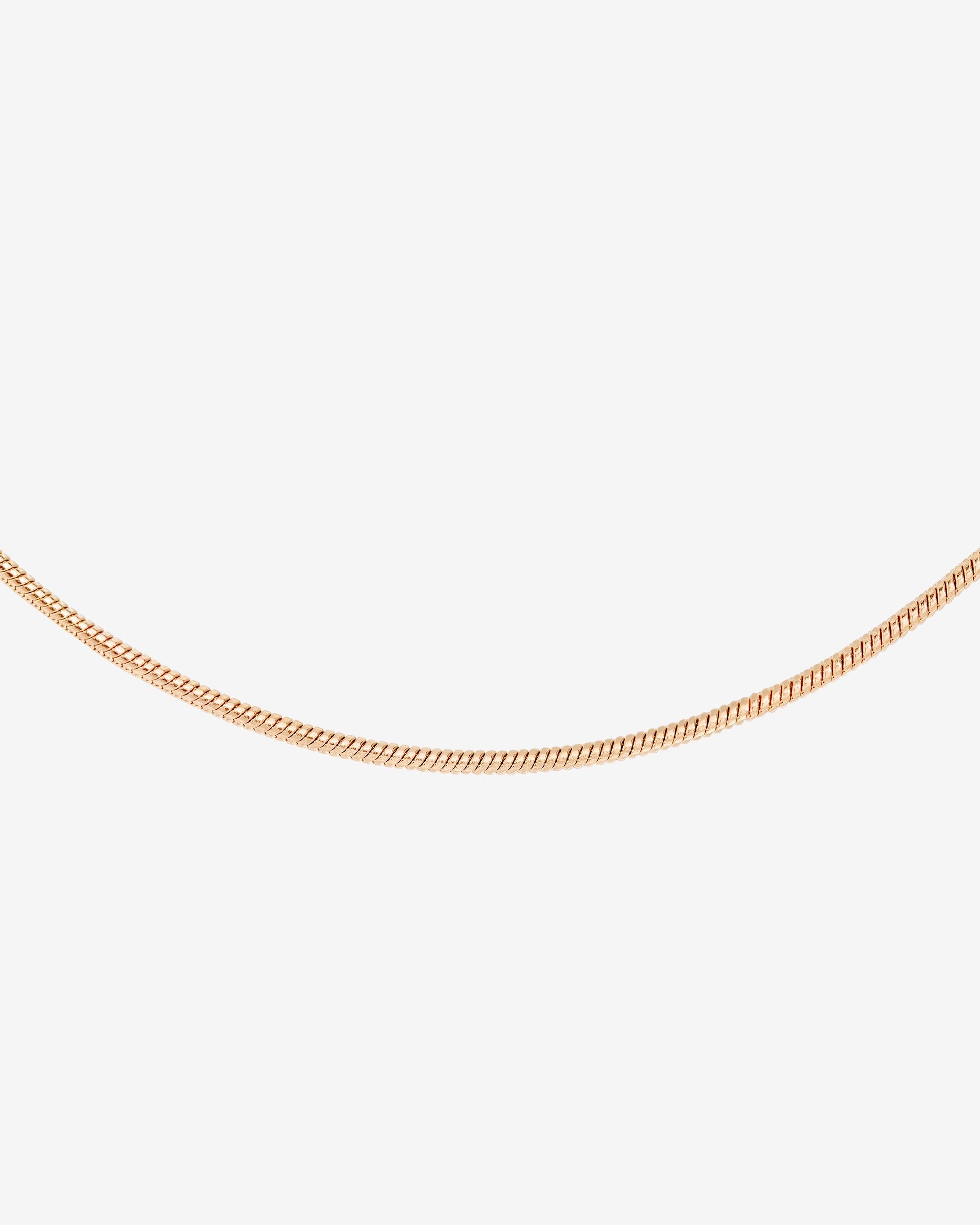 Round Snake Collana Oro Rosa