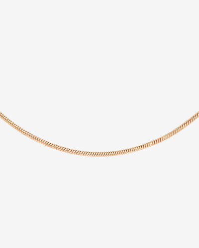 Round Snake Collana Oro Rosa
