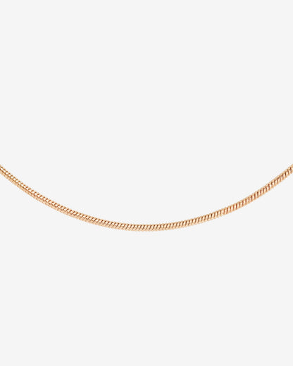 Round Snake Collana Oro Rosa