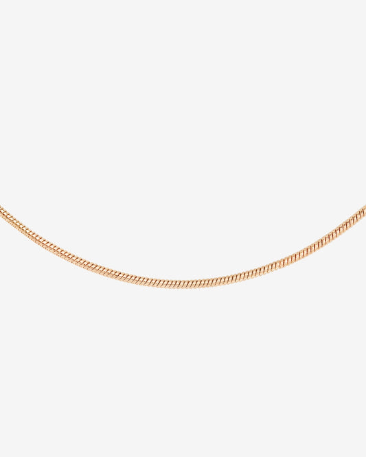 Round Snake Collana Oro Rosa