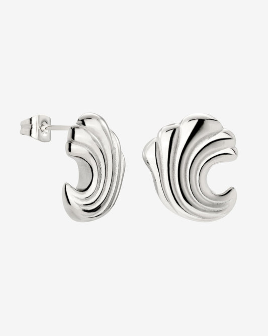 Bold Wave Orecchini Argento