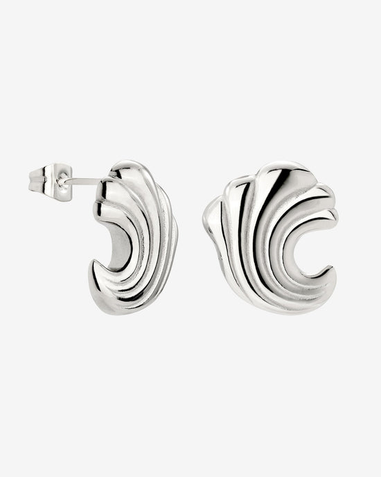 Bold Wave Orecchini Argento