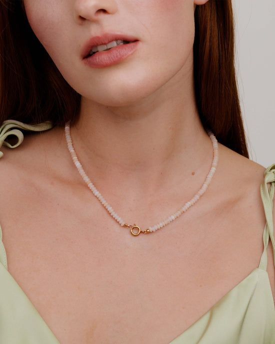 Blushstone Charm Collana Oro Rosa
