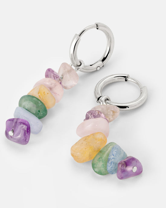 Luminous Lisy Hoop Set Small Argento