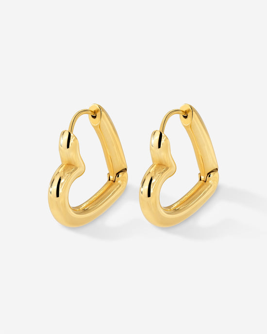 Phat Heart Hoops Large Oro