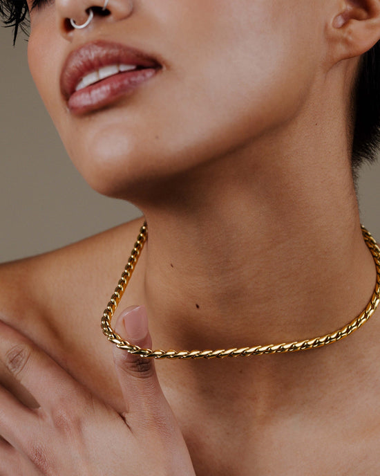 Spiral Links Collana Oro