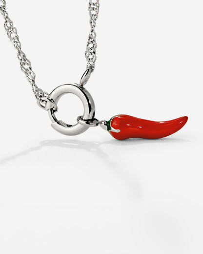 Chili Singapore Chain Collana Set Argento