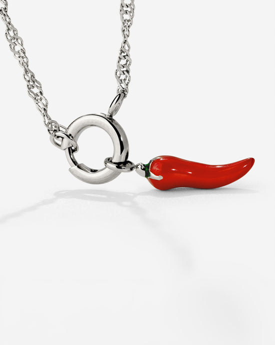 Chili Singapore Chain Collana Set Argento
